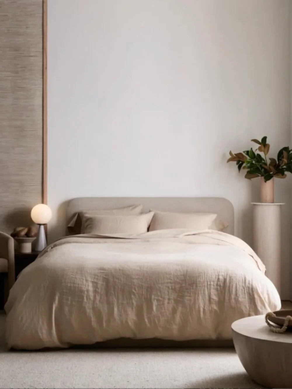 Quince King/Cal King European Linen Duvet Cover Set, Toffy